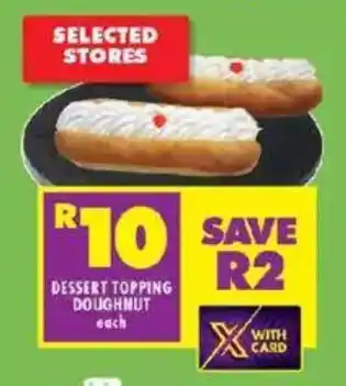 Shoprite Dessert topping doughnut offer