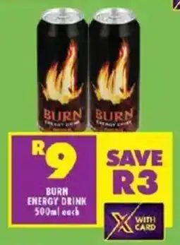 Shoprite Burn energy drink offer