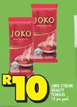 Shoprite Joko strong quality teabags offer