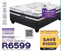 Sleepmasters Sleepmasters Santiago 152cm Queen Bed Set offer