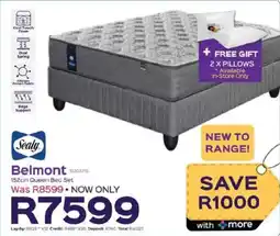 Sleepmasters Sealy Belmont 152cm Queen Bed Set offer