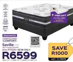 Sleepmasters Sleepmasters Saville 152cm Queen Bed Set offer