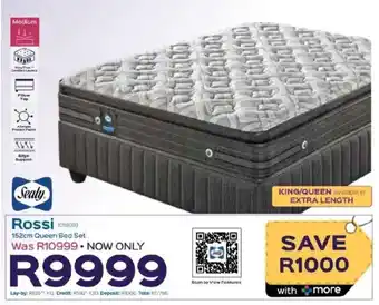 Sleepmasters Sealy Rossi 152cm Queen Bed Set offer