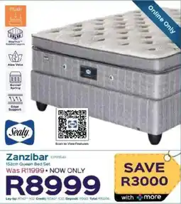 Sleepmasters Sealy Zanzibar 152cm Queen Bed Set offer