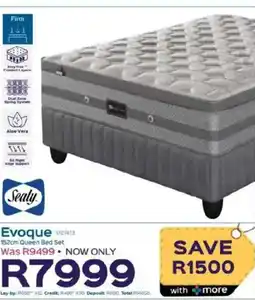 Sleepmasters Sealy Evoque 152cm Queen Bed Set offer