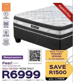 Sleepmasters Sleepmasters Pearl 152cm Queen Bed Set offer
