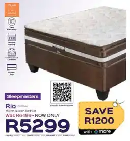 Sleepmasters Sleepmasters Rio 152cm Queen Bed Set offer