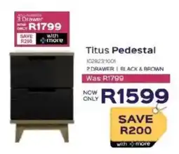 Sleepmasters Steel&Rose Titus Pedestal offer