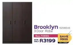 Sleepmasters Steel&Rose Brooklyn 3 Door Robe offer