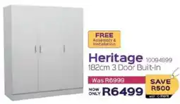 Sleepmasters Heritage 182cm 3 Door Built-In offer
