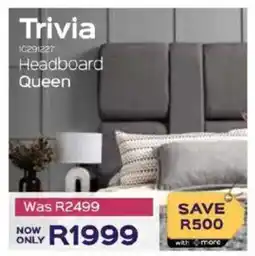 Sleepmasters Trivia Headboard Queen offer