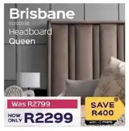 Sleepmasters Brisbane Headboard Queen offer