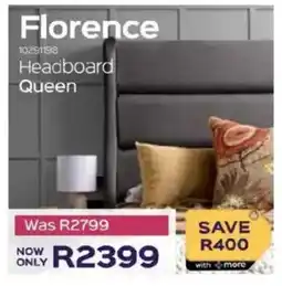 Sleepmasters Florence Headboard Queen offer