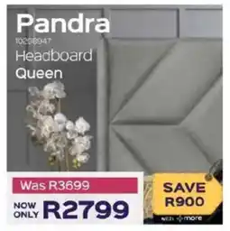 Sleepmasters Pandra Headboard Queen offer