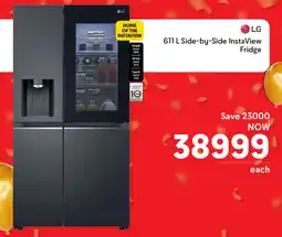 Makro LG Side-by-Side InstaView Fridge offer
