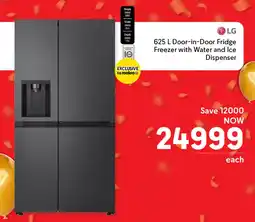 Makro LG Door-in-Door Fridge Freezer with Water and Ice Dispenser offer