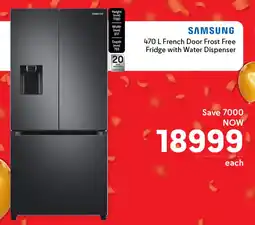 Makro SAMSUNG French Door Frost Free Fridge with Water Dispenser offer