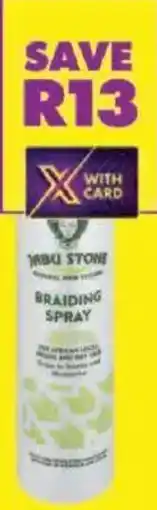 Shoprite Jabu stone braiding spray offer