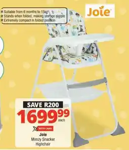 Checkers Joie Mimzy Snacker Highchair offer