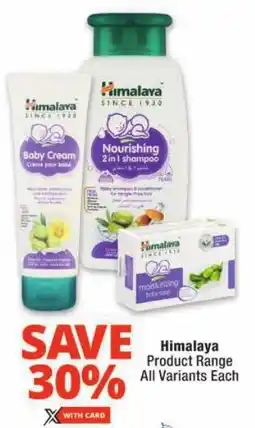 Checkers Himalaya Product Range All Variants offer