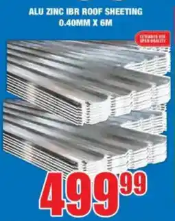 Boxer Build Alu zinc ibr roof sheeting offer