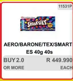 KitKat Cash and Carry AERO/BARONE/TEX/SMARTIES ES 40g 40s offer