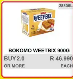 KitKat Cash and Carry Bokomo Weetbix 900g offer