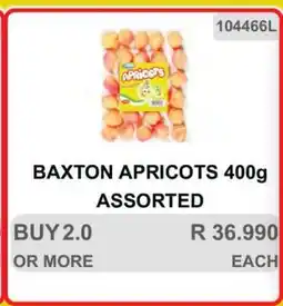 KitKat Cash and Carry BAXTON APRICOTS 400g ASSORTED offer