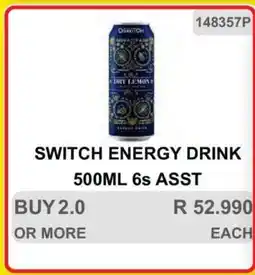 KitKat Cash and Carry SWITCH ENERGY DRINK 500ML 6s ASST offer