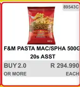 KitKat Cash and Carry F&M PASTA MAC/SPHA 500G 20s ASST offer