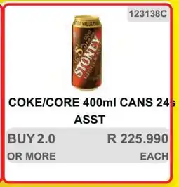 KitKat Cash and Carry COKE/CORE 400ml CANS 24s ASST offer