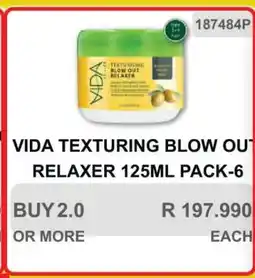KitKat Cash and Carry VIDA TEXTURING BLOW OUT RELAXER 125ML PACK-6 offer