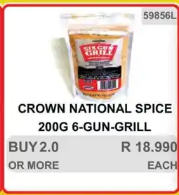 KitKat Cash and Carry CROWN NATIONAL SPICE 200G 6-GUN-GRILL offer