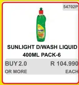 KitKat Cash and Carry SUNLIGHT D/WASH LIQUID 400ML PACK-6 offer
