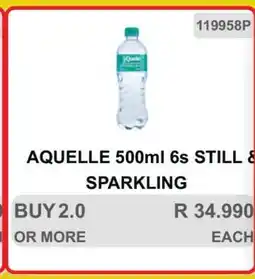 KitKat Cash and Carry AQUELLE 500ml 6s STILL & SPARKLING offer
