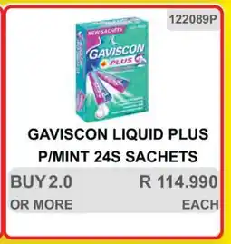 KitKat Cash and Carry GAVISCON LIQUID PLUS P/MINT 24S SACHETS offer