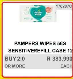 KitKat Cash and Carry PAMPERS WIPES 56S SENSITIVEREFILL CASE 12 offer