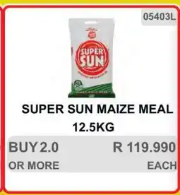 KitKat Cash and Carry SUPER SUN Maize Meal 12.5kg offer