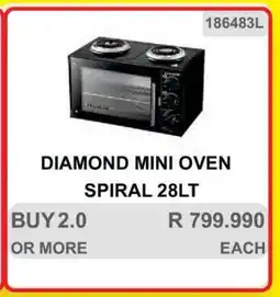 KitKat Cash and Carry DIAMOND MINI OVEN SPIRAL 28LT offer