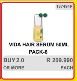 KitKat Cash and Carry VIDA HAIR SERUM 50ML PACK-6 offer