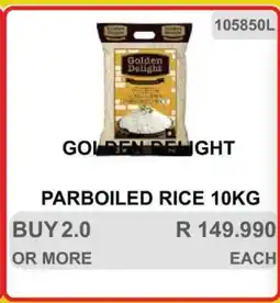 KitKat Cash and Carry GOLDEN DELIGHT Parboiled Rice 10kg offer