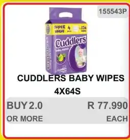 KitKat Cash and Carry Cuddlers Baby Wipes 4x64s offer