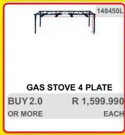 KitKat Cash and Carry Gas Stove 4 Plate offer