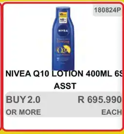 KitKat Cash and Carry NIVEA Q10 LOTION 400ML 6S ASST offer