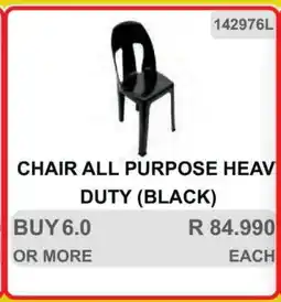 KitKat Cash and Carry CHAIR ALL PURPOSE HEAVY DUTY (BLACK) offer