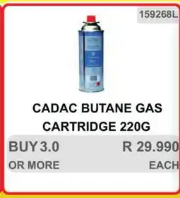 KitKat Cash and Carry CADAC BUTANE GAS CARTRIDGE 220G offer