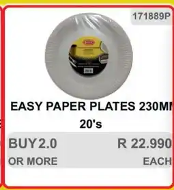 KitKat Cash and Carry EASY PAPER PLATES 230MM 20's offer