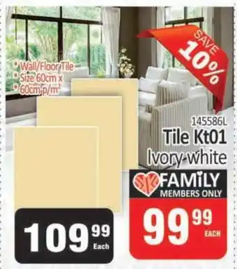 KitKat Cash and Carry Tile Kt01 Ivory white offer