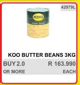 KitKat Cash and Carry KOO Butter Beans 3KG offer