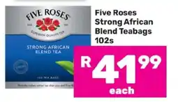 Game Five Roses Strong African Blend Teabags 102s offer